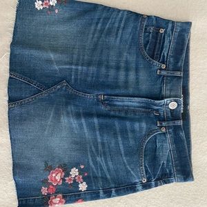 Express embroidered skirt